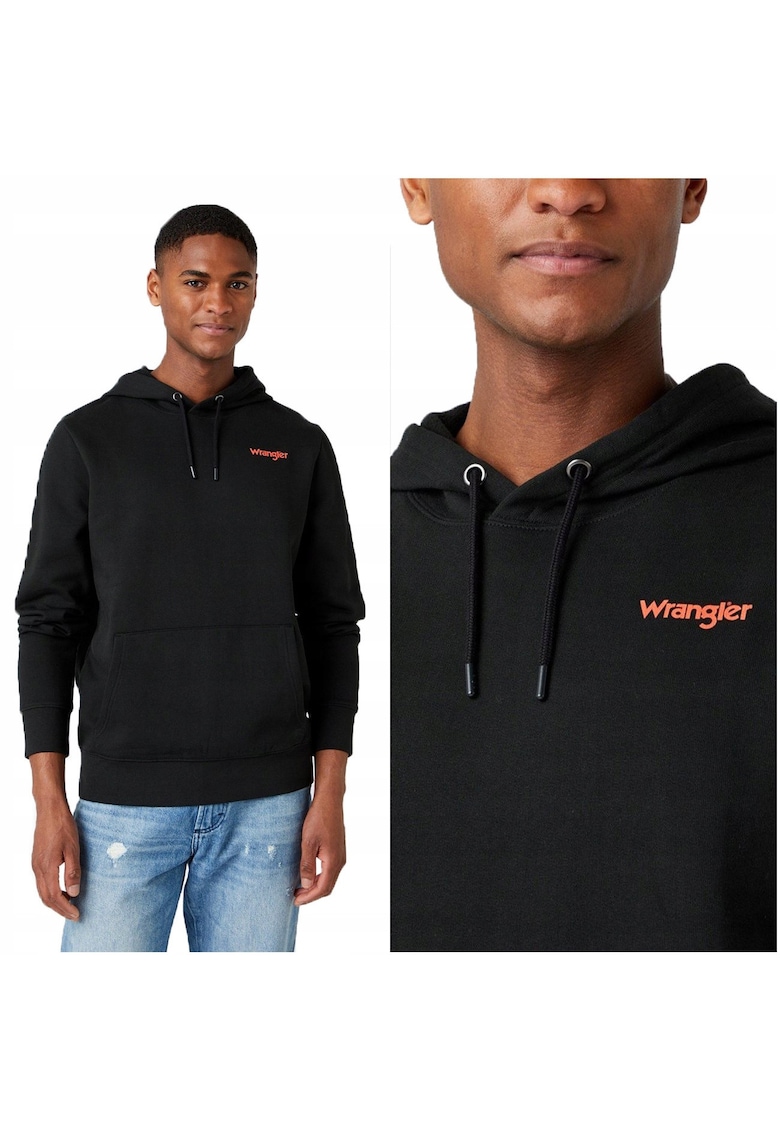 Hanorac Barbati - Vibrations Hoody - Nepermis - Cu Gluga - Regular Fit - 2 Buzunare - 100% Bumbac - Confortabil - Stilat - Durabil - Ideal Pentru Zi Cu Zi - Marimea L - Negru