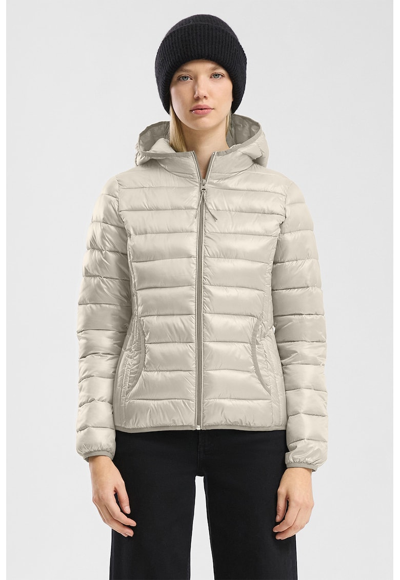 Geaca slim fit cu vatelina