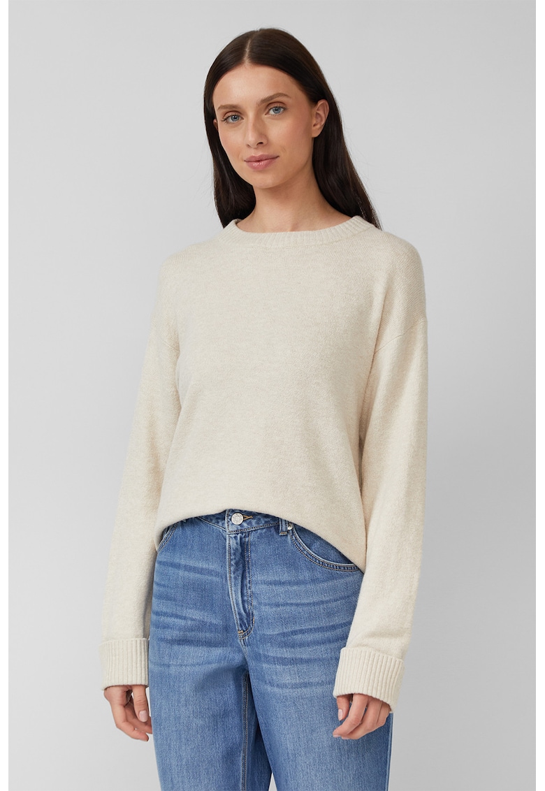 Pulover uni din amestec de lana