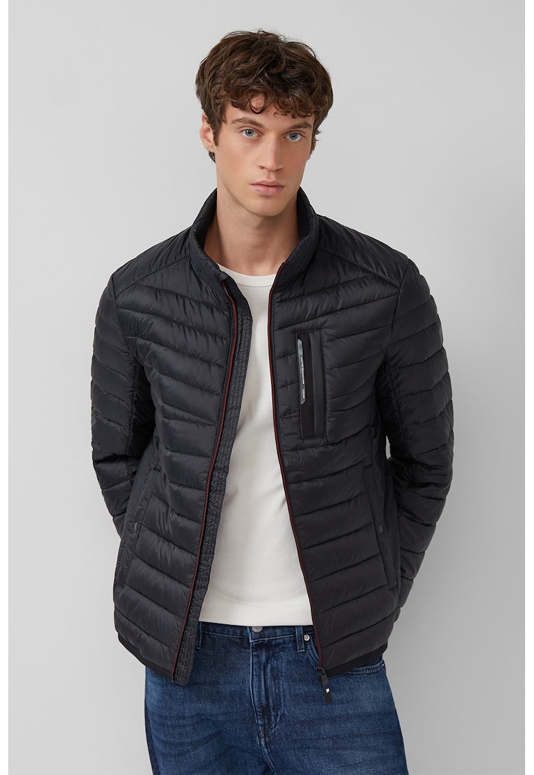 Jacheta matlasata barbati - usoara cu detalii sportive contrastante