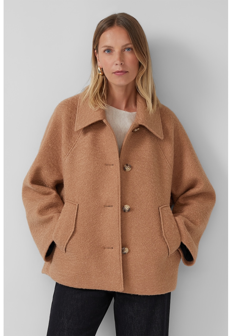 Palton lejer cu buzunare laterale