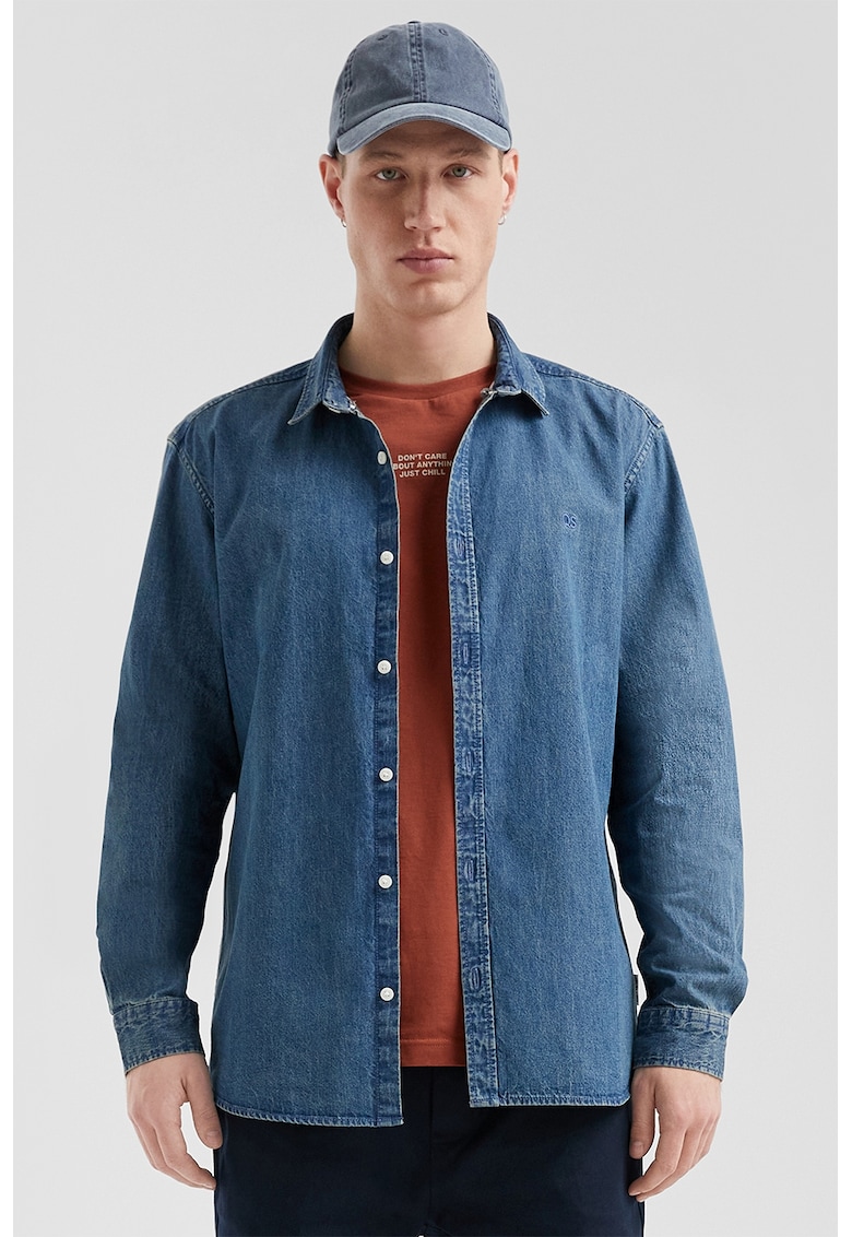 Camasa de denim cu maneci lungi