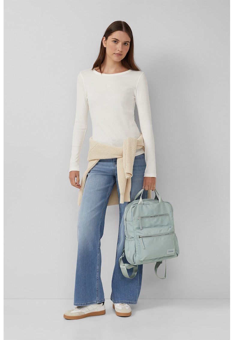 Bluza uni cu decolteu rotund