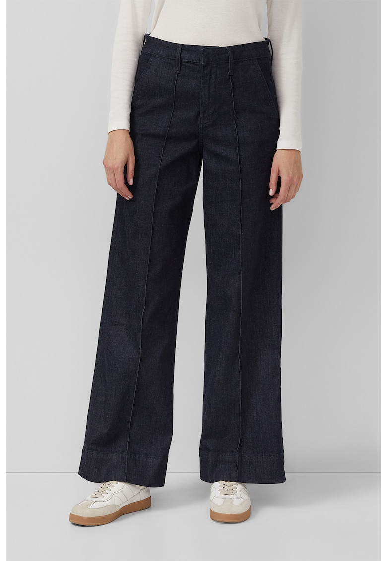 Blugi mid-cut evazati - Albastru ultramarin