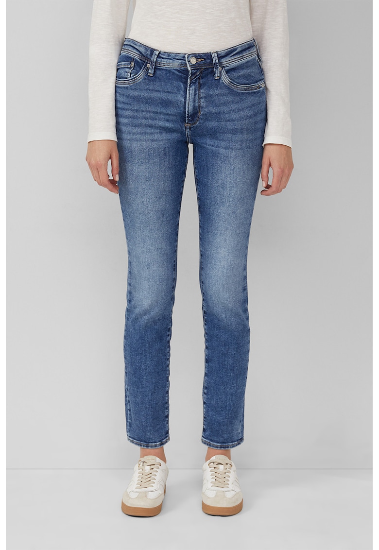 Blugi crop slim fit - Albastru royal