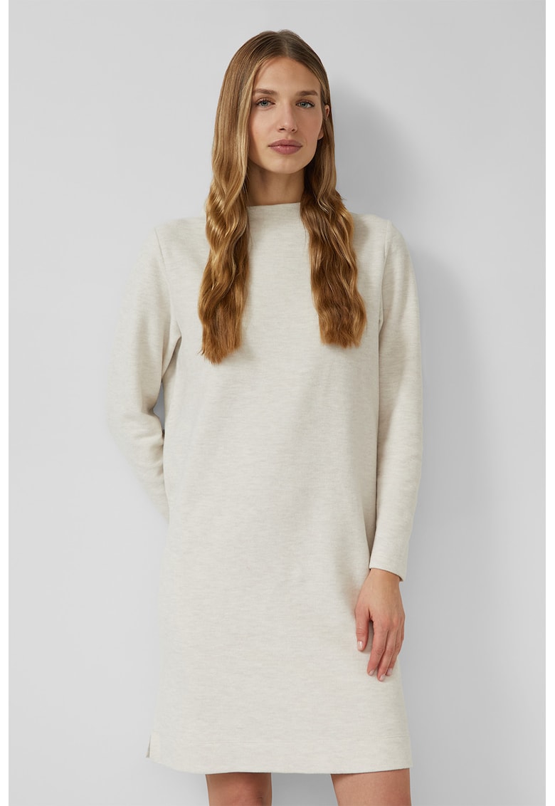 Rochie sport cu decolteu la baza gatului - Bej deschis