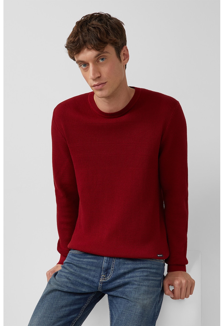 Pulover regular fit de bumbac