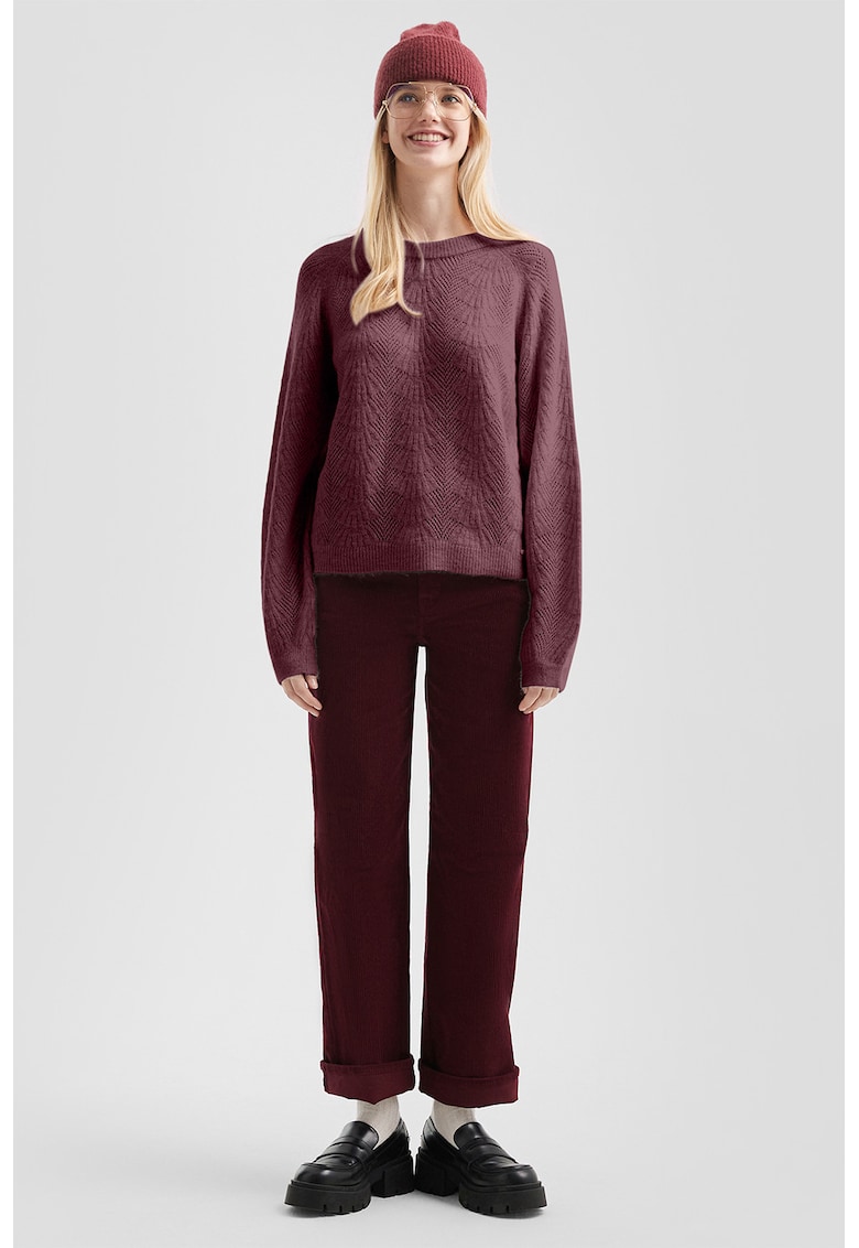 Pulover lejer cu maneci raglan