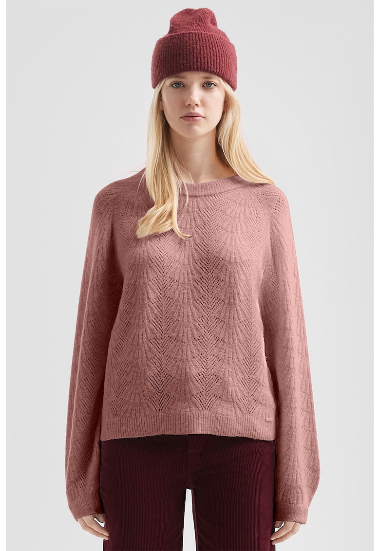 Pulover lejer cu maneci raglan