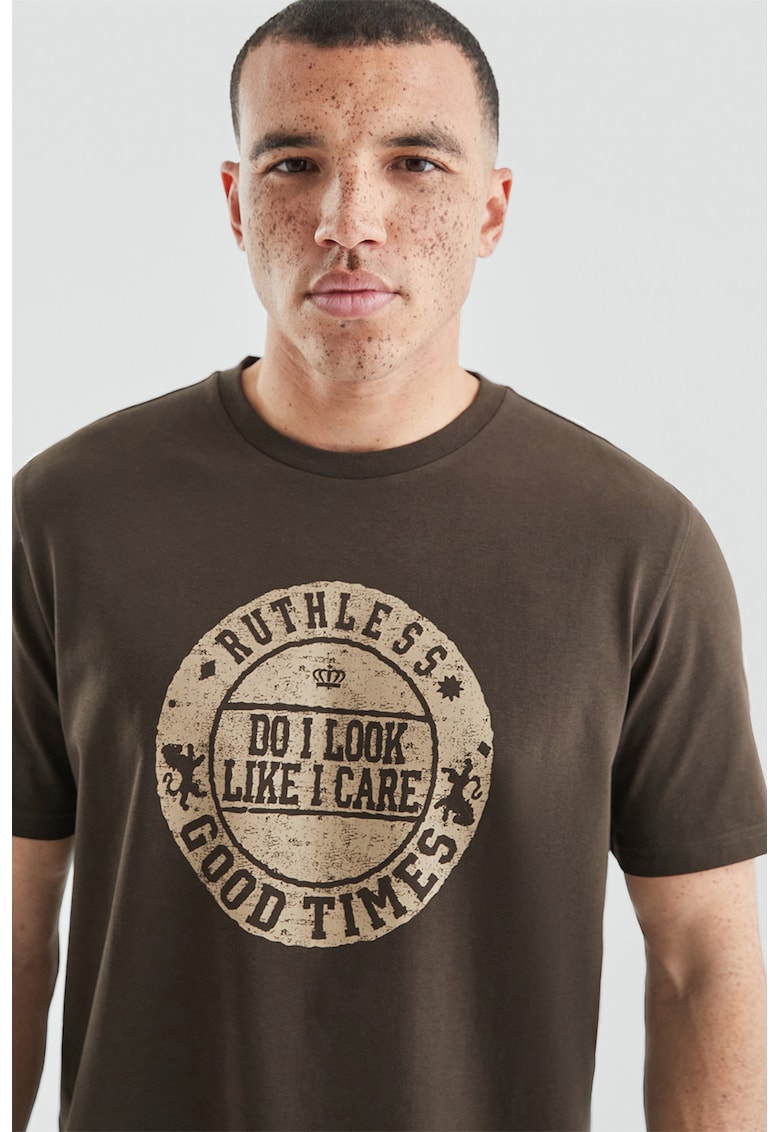 Tricou regular fit cu model grafic