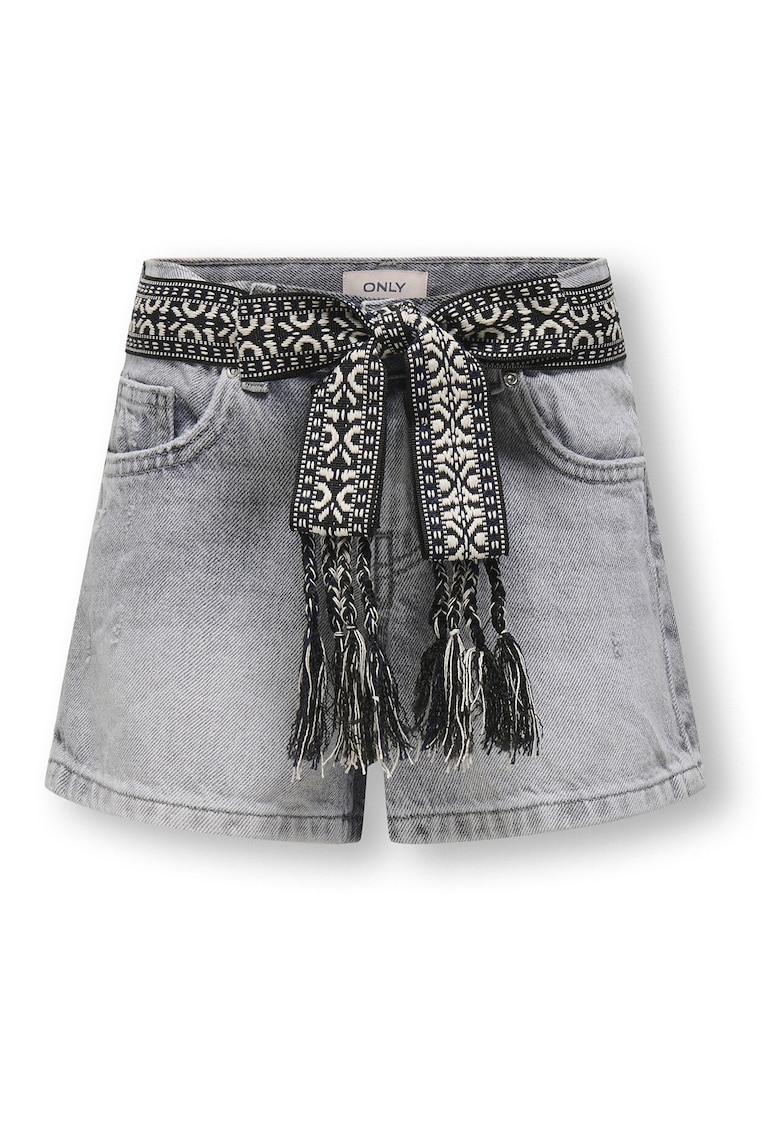 Pantaloni scurti din denim fete 15345607 - Bumbac - Gri - Gri