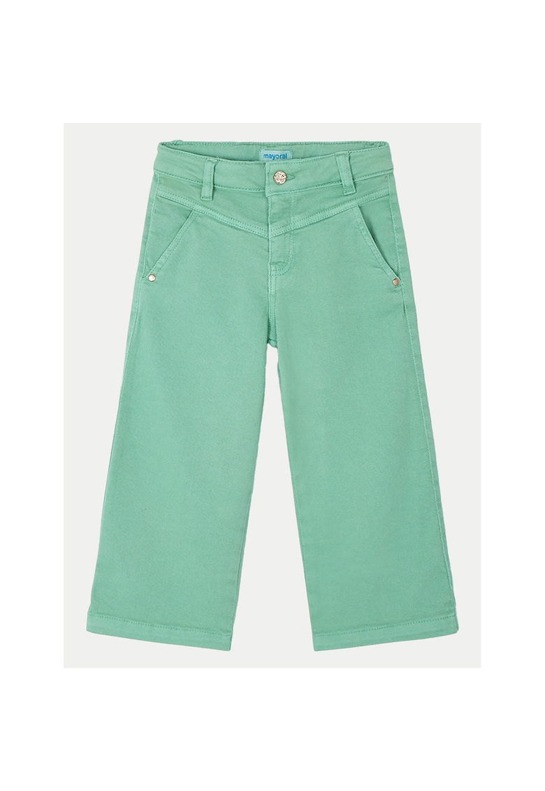 Pantaloni fete 3555 - Bumbac - Galben - Galben