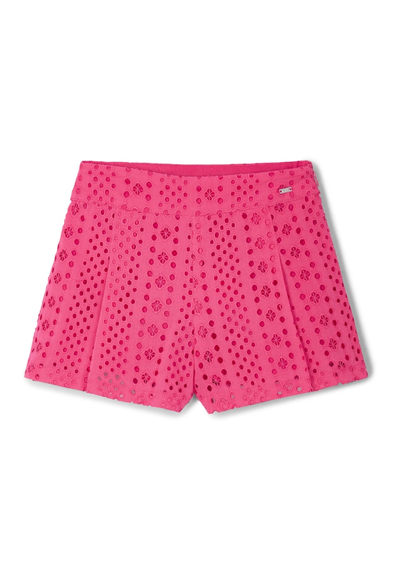Pantaloni scurti fete 3285 - Bumbac - Rosu - Rosu