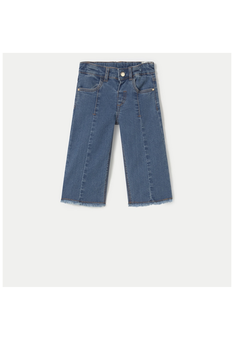 Pantaloni fete 1572 - Bumbac - Bleumarin - Bleumarin