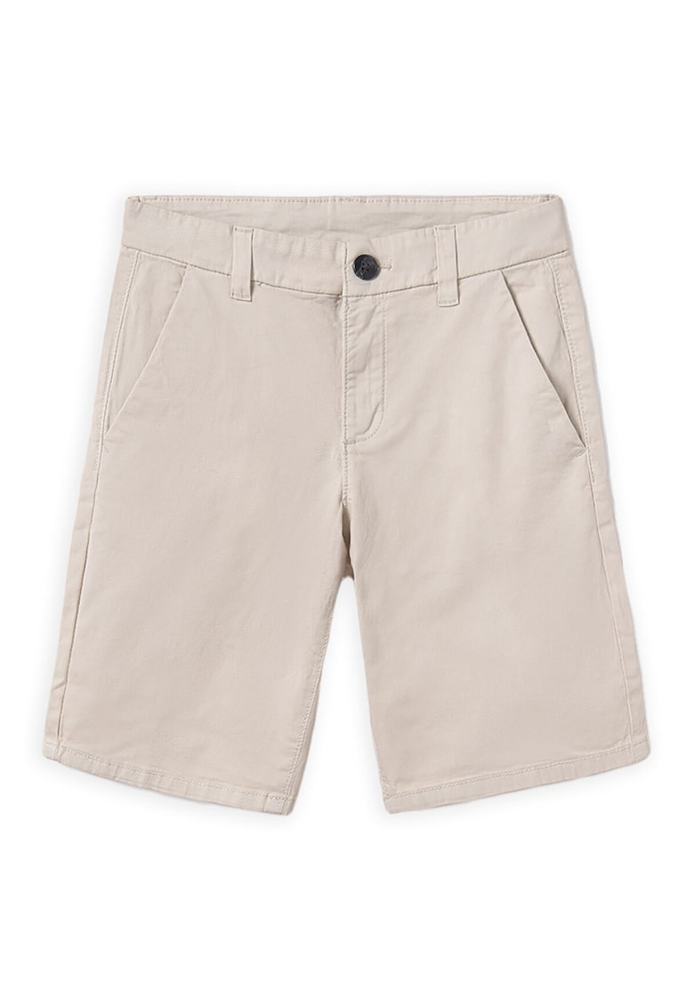 Pantaloni scurti baieti 242 - Bumbac - Bej - Bej