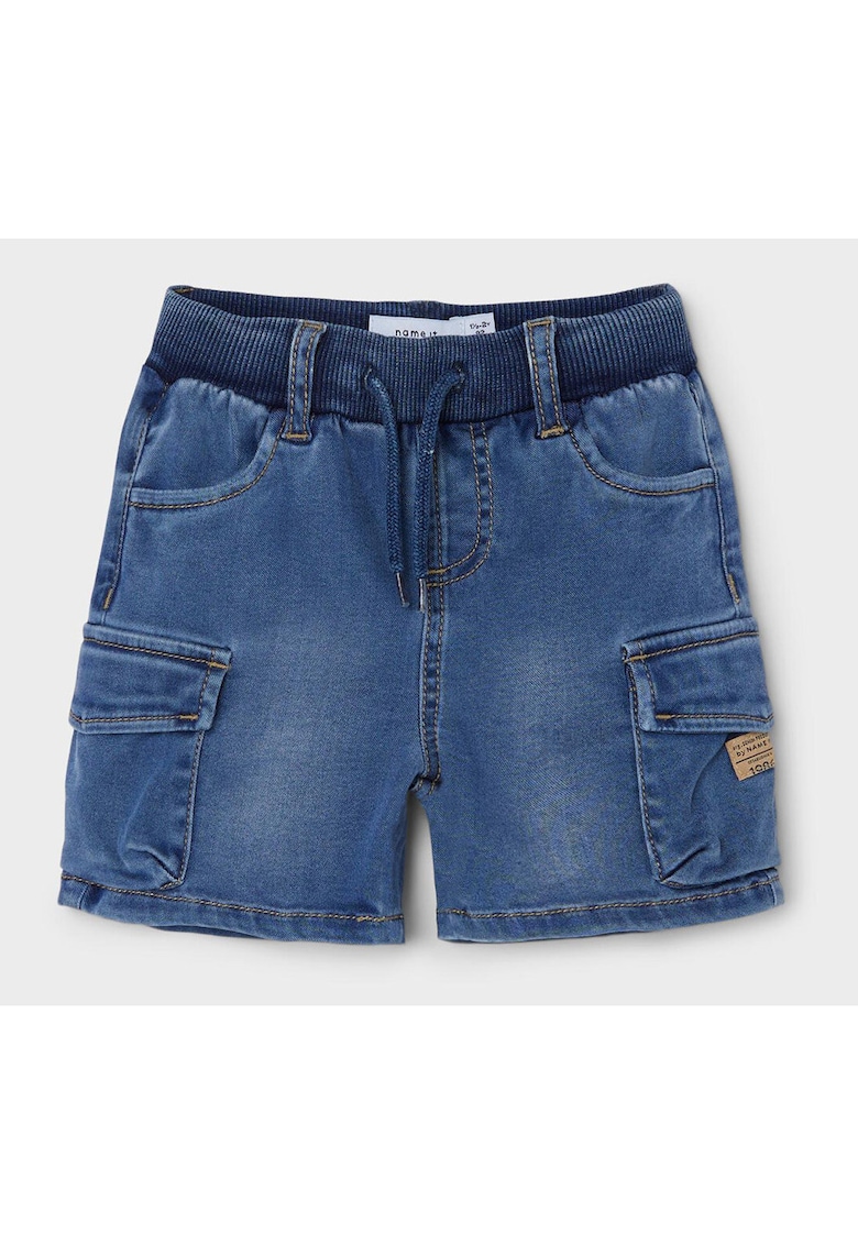 Pantaloni scurti din denim baieti 13212547 - Lyocell/Poliester reciclat - Albastru