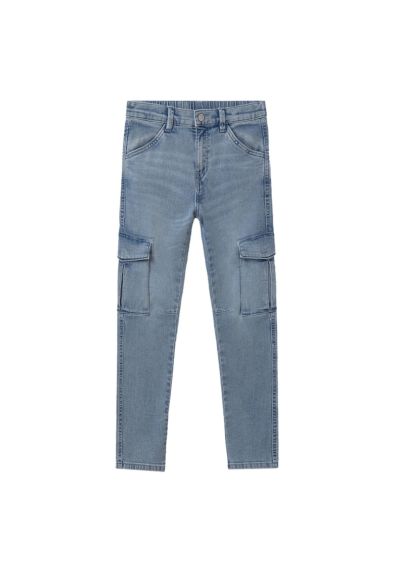 Pantaloni baieti 6531 - Bumbac/Poliester - Albastru - Albastru