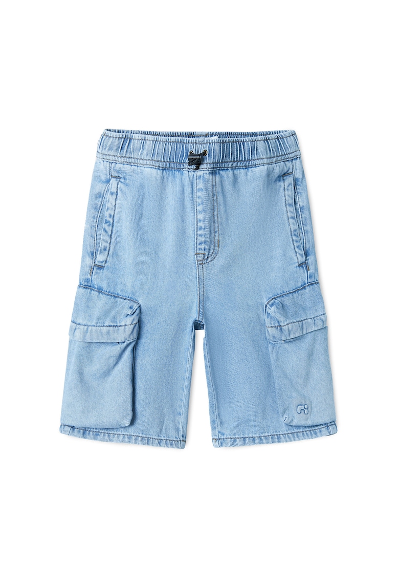 Pantaloni scurti din denim baieti 13240411 - Bumbac - Albastru - Albastru