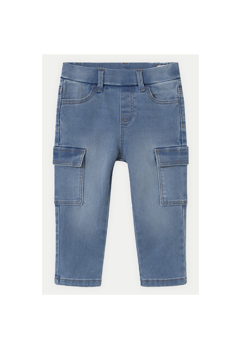 Pantaloni baieti 1578 - Bumbac/Poliester - 4 ani - Albastru