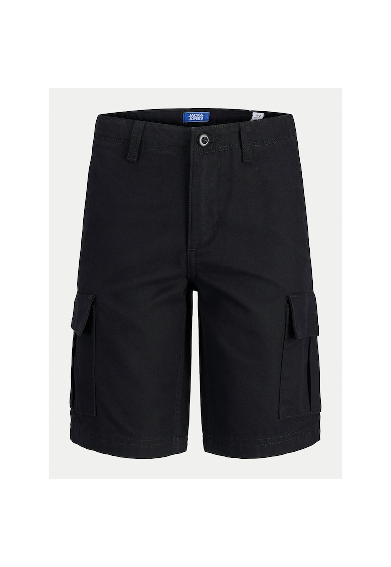 Pantaloni scurti baieti Jack Jones Junior - 12268381 - Bumbac - Negru