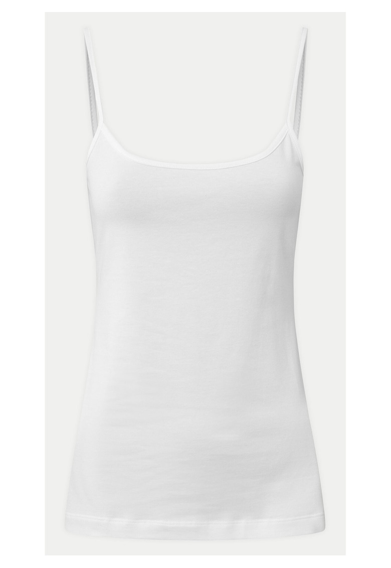 Top dama 10018154 30042651 - Bumbac/Elastan - 34 EU - Alb