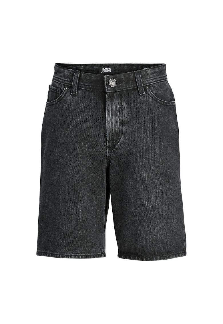 Pantaloni scurti din denim baieti Jack Jones Junior - 12269817 - Bumbac - Negru