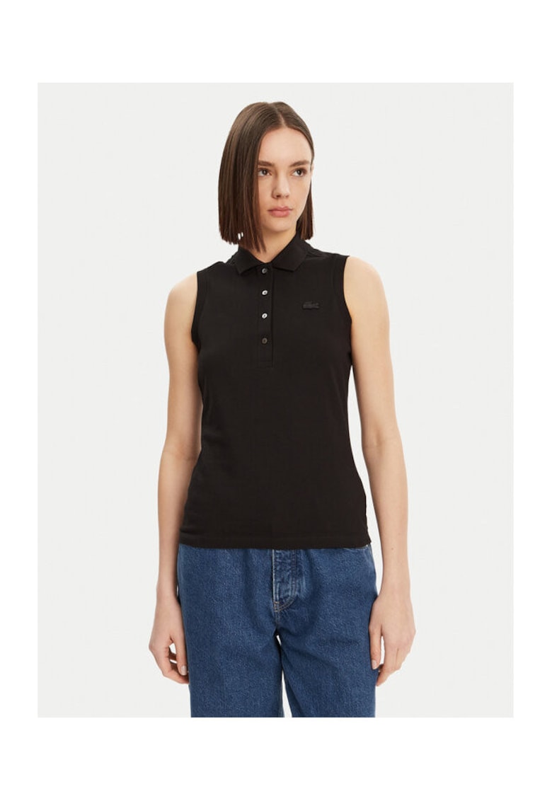 Tricou Polo dama PF5445 - Bumbac - Negru - Negru