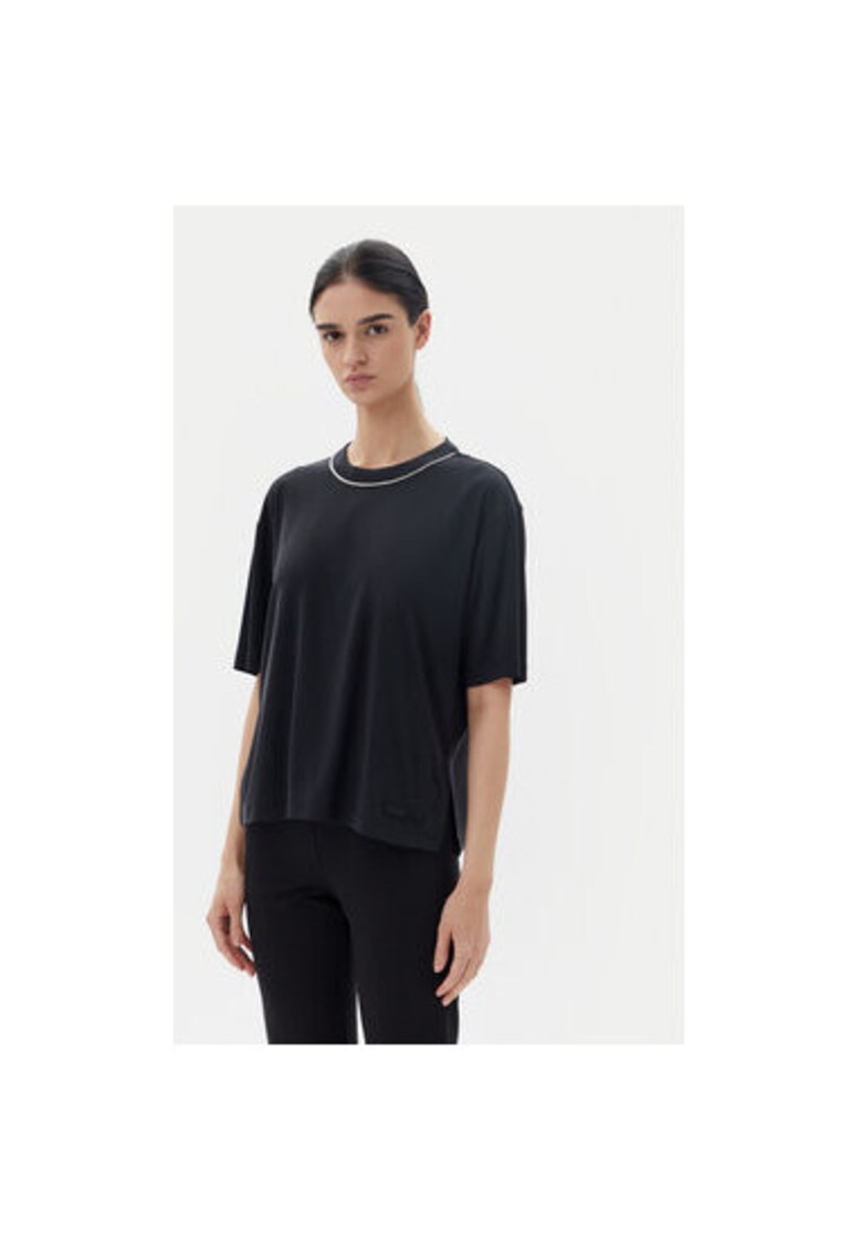 Tricou dama Emporio Armani - 7W000340 AF12956 - Modal/Poliester - Negru - Negru