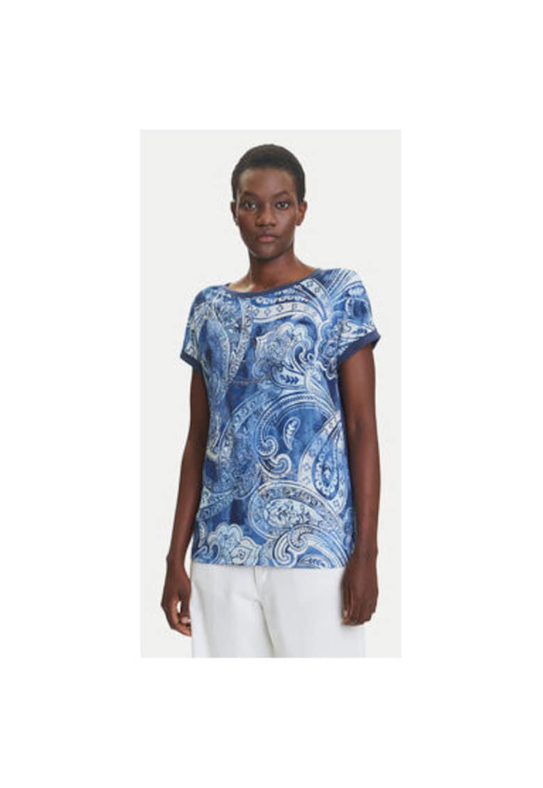 Tricou dama 11105117 - Bumbac/Modal - Albastru - Albastru