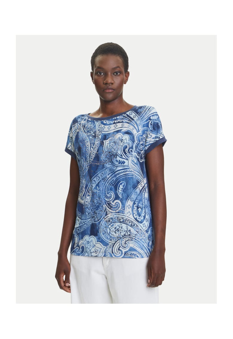 Tricou dama 11105117 - Bumbac/Modal - Albastru - Albastru