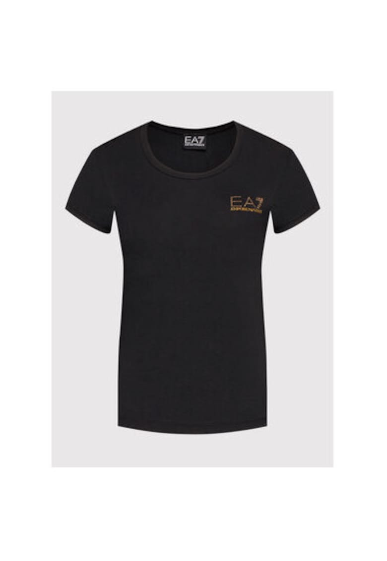Tricou dama Emporio Armani - 8NTT65 TJDQZ - Bumbac/Modal - 2XL INTL - Negru