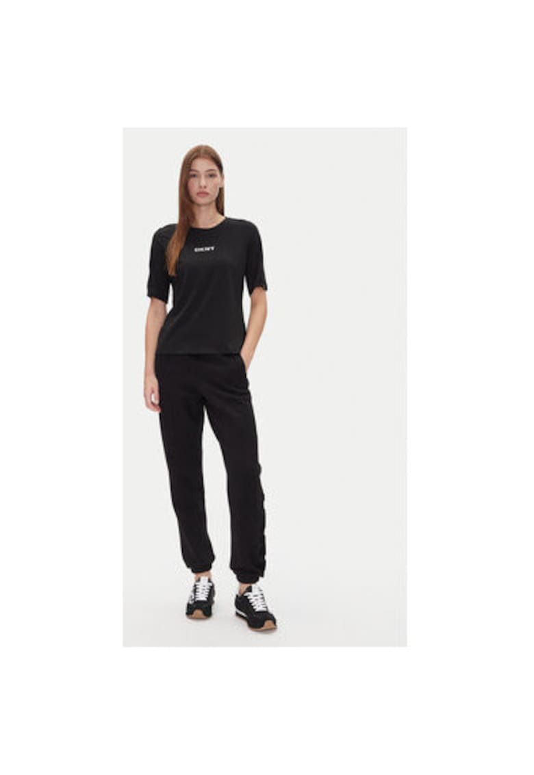 Tricou dama P4JHBRJQ - Bumbac/Modal - Negru - Negru