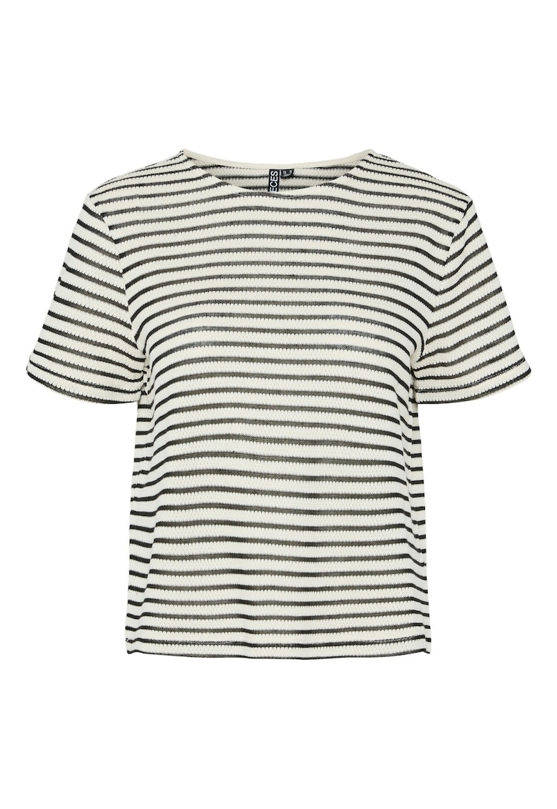 Pieces Tricou dama 17155073 - Bumbac/Poliester - Ecru - Ecru