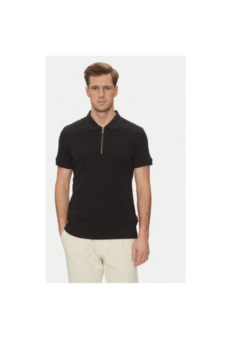 Tricou Polo barbati  10019351 30045674 - Bumbac/Nylon - Negru