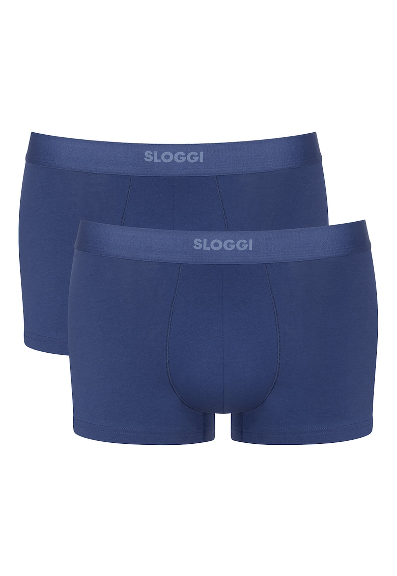 Set 2 boxeri barbati  10222379 - Bumbac/Elastan - Albastru