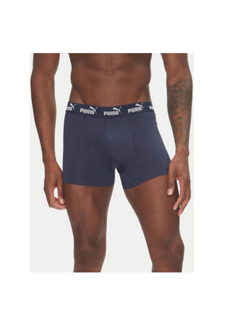 Set 2 boxeri barbati 938753 - Bumbac/Elastan - Bleumarin/Albastru - Albastru/Bleumarin