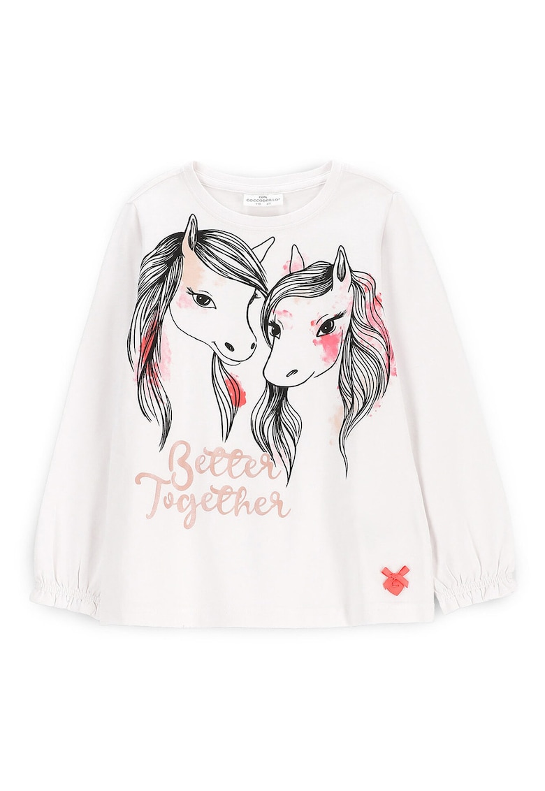 Bluza fete WC5143101NGK - Bumbac/Elastan - Alb - Alb