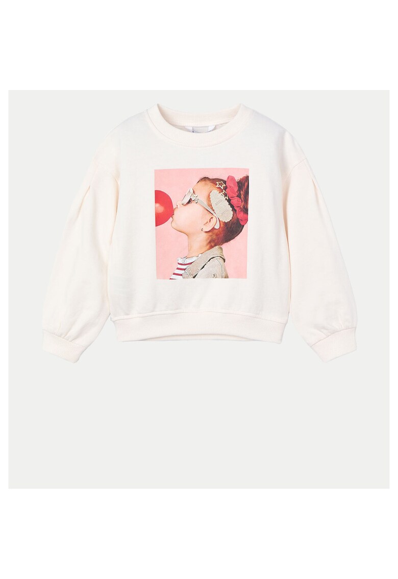 Bluza fete 3401 - Bumbac/Poliester - Bej - Bej
