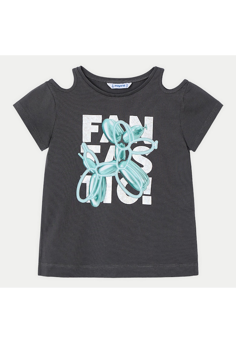 Bluza fete 3056 - Bumbac - Negru - Negru