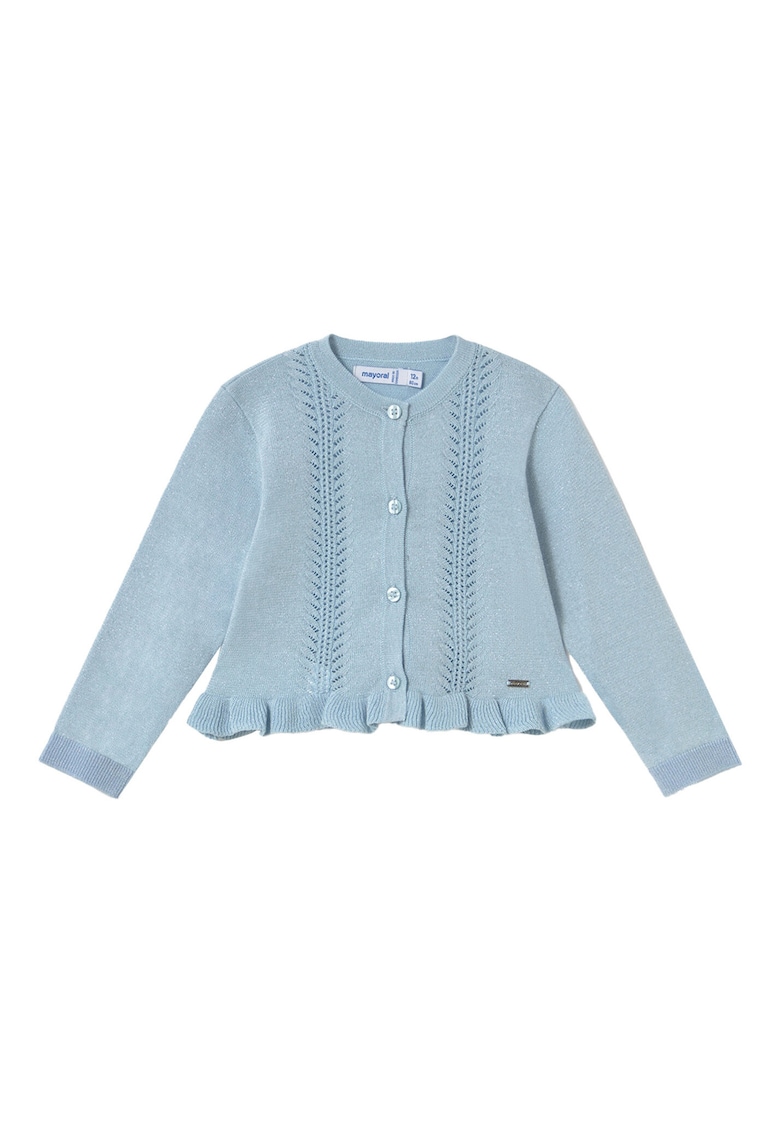 Bluza fete 1398 - Bumbac/Poliester - Albastru deschis - Albastru deschis