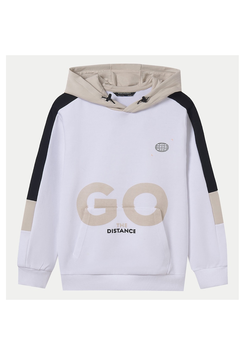 Bluza baieti 6482 - Bumbac/Poliester - Alb