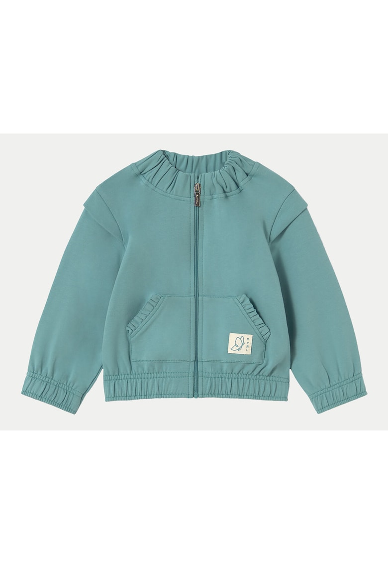 Bluza fete 1462 - Bumbac/Elastan - Verde - Verde
