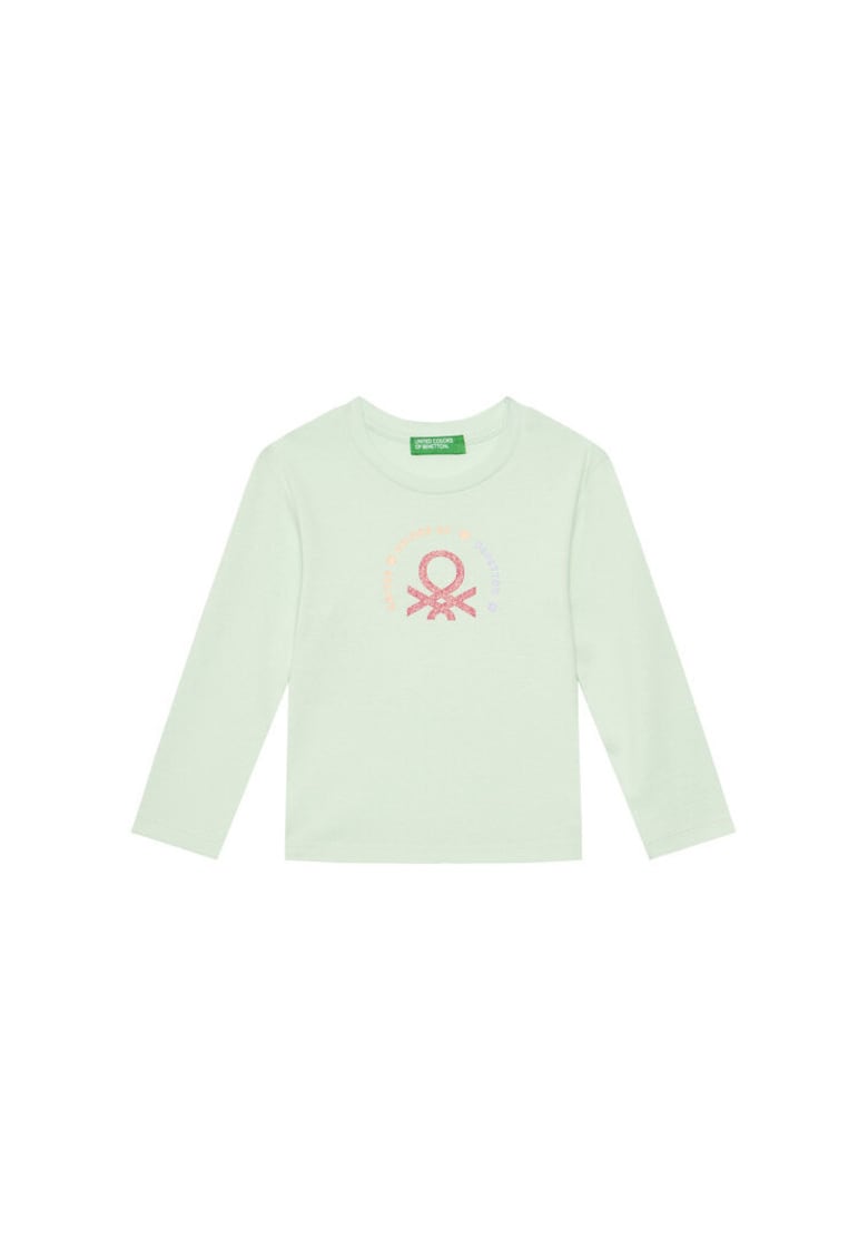 Bluza fete 3I9WG10HV - Bumbac - Verde - Verde