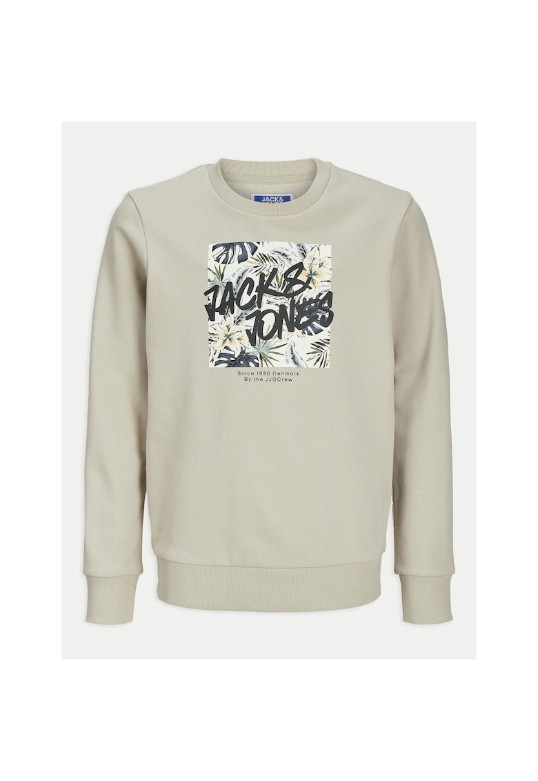 Bluza baieti Jack Jones Junior - 12269863 - Bumbac/Poliester - Gri