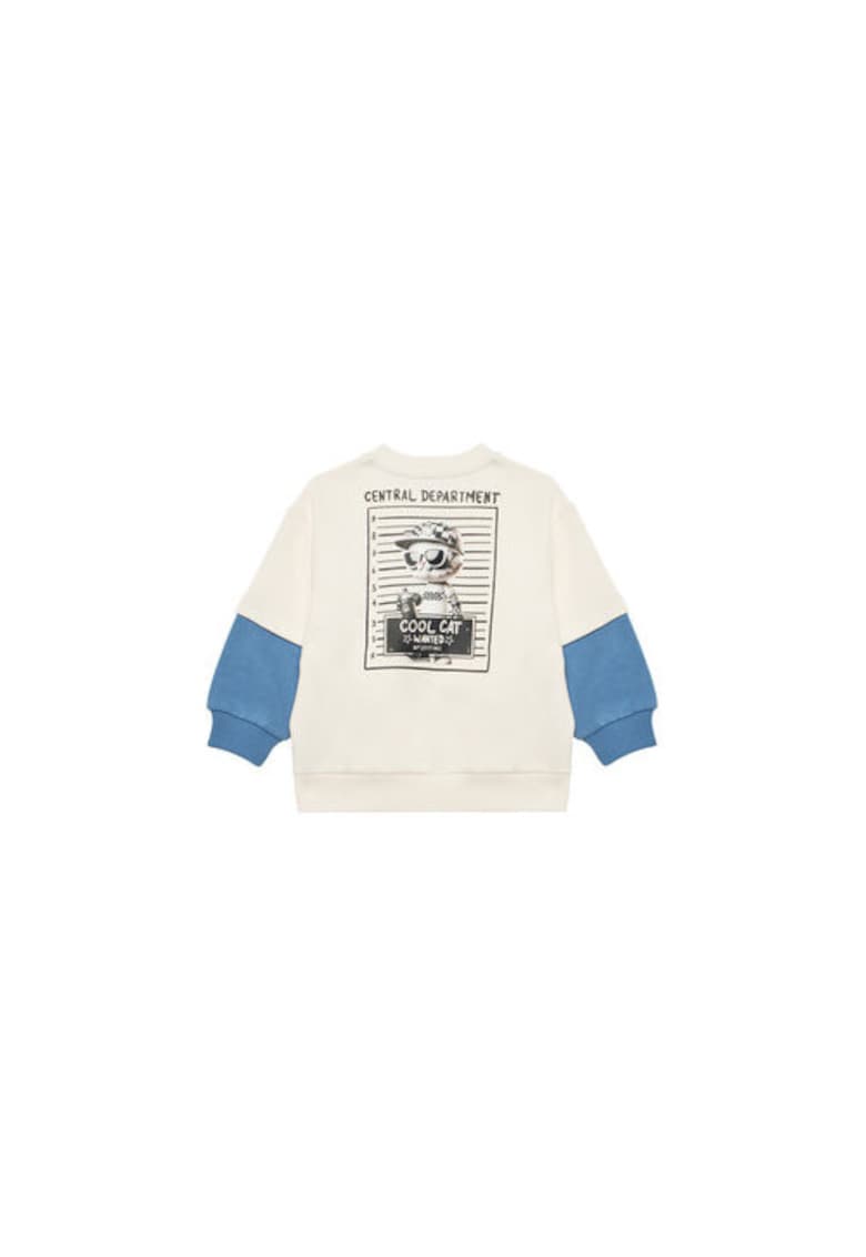 Bluza baieti 3UNIG10I5 - Bumbac - Bej - Bej
