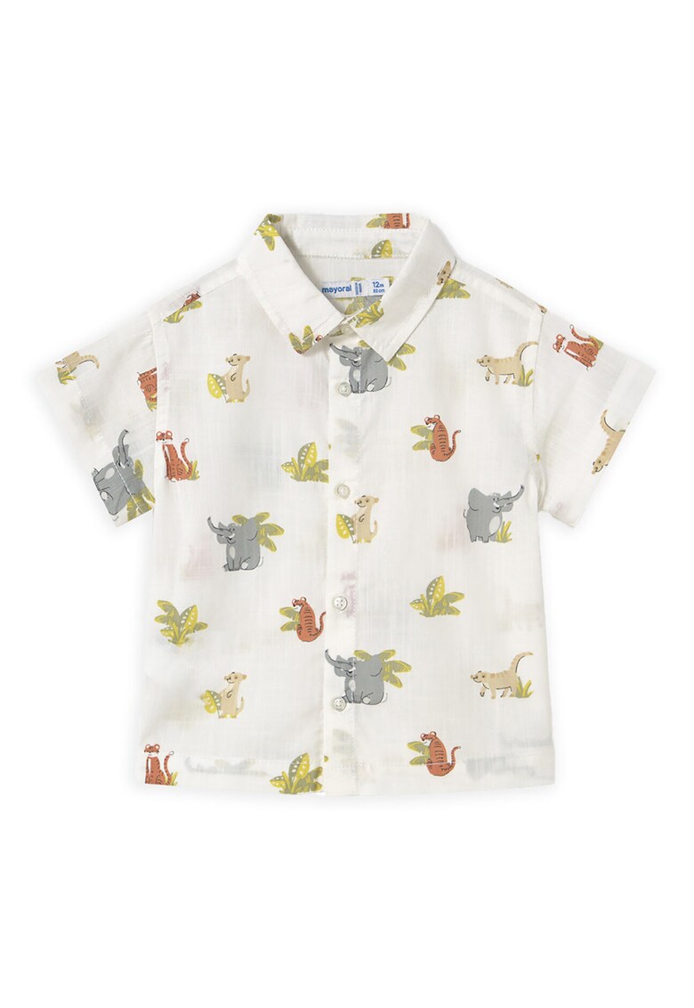 Camasa baieti 1112 - Bumbac - Ecru - Ecru