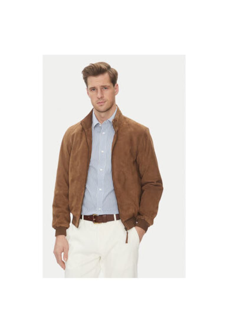 Geaca din piele barbati EXPO VS - Piele intoarsa - Bej Geaca din piele barbati EXPO VS - Piele intoarsa - Bej