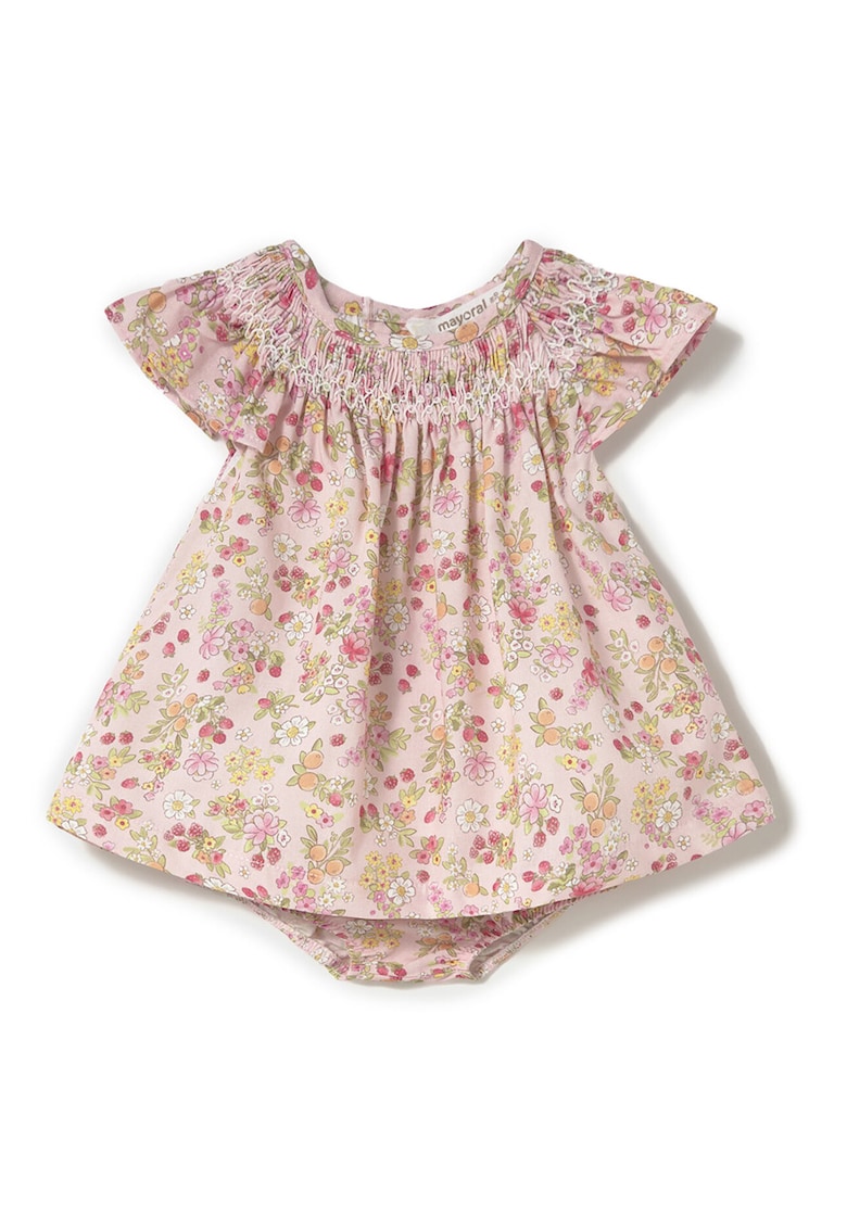 Rochie de vara fete 1867 - Bumbac - Roz - Roz
