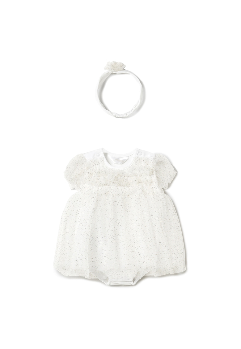 Rochie fete 1659 - Bumbac/Poliamida - 0-3 luni - Bej