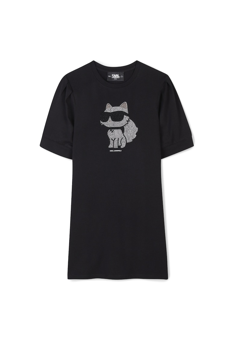 Rochie fete Z30458 09 - Bumbac organic/Modal - Negru